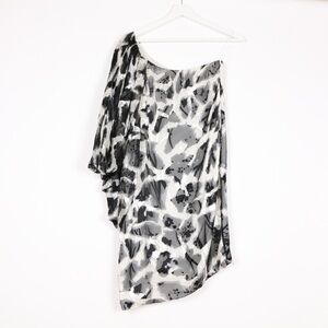 Aidan Mattox One Shoulder Mini Dress